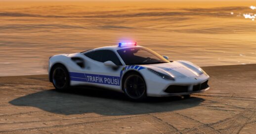 Ferrari 488 GTB Trafik Polisi | ELS | ADD-ON