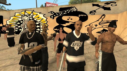 Modpack Barrio 18 Street Gang SKIN + ENV