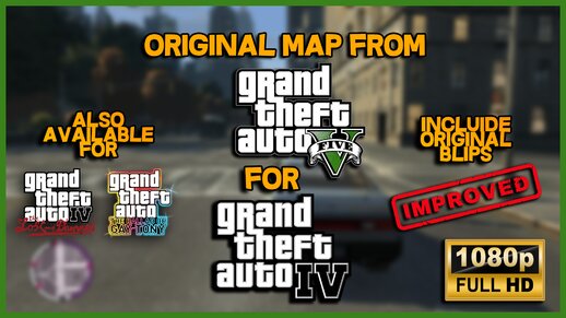 Map & Radar from GTA V for GTA IV (Improved) v2