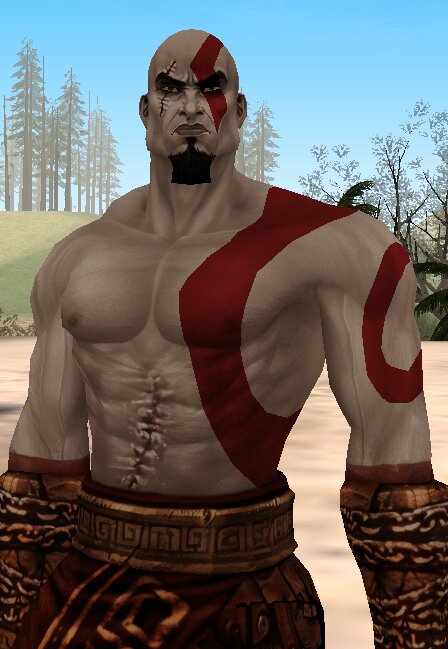 Kratos Gow 2 Skin Texture 4k