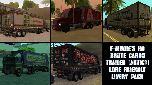 '90s Brute Cargo Trailer Lore Friendly Liveries