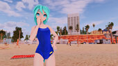 PDFT Hatsune Miku Racing Swimsuit + Animated Face