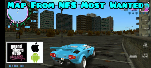 Map From NFS Most Wanted for Mobile