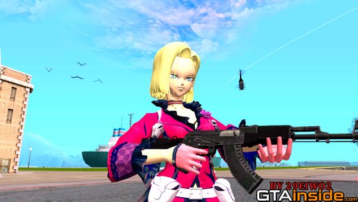 Android 18 as Milady [Soul Hackers 2]