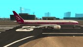 Qatar Airways Boeing 777-3DZER A7-BAC Retro Livery (remastered version)