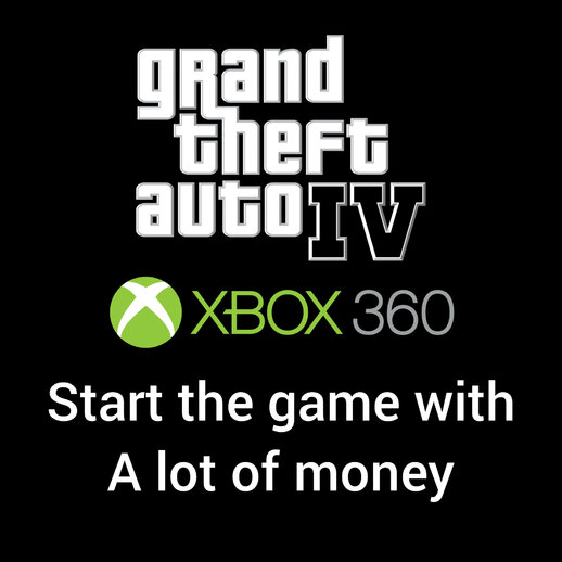 GTA IV | Xbox 360 - Save Game | Start the game with a lot of money