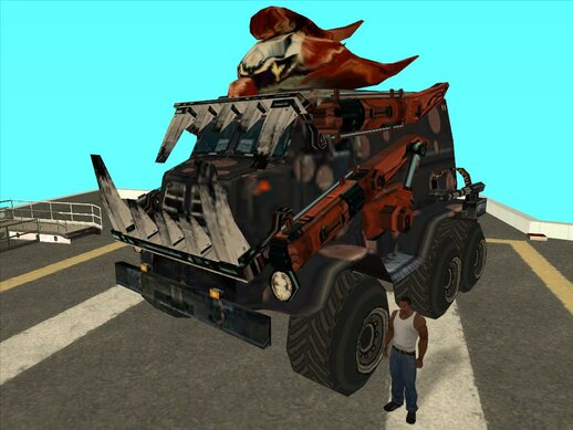 Dark Tooth (combat version) from Twisted Metal: Head On (PSP)