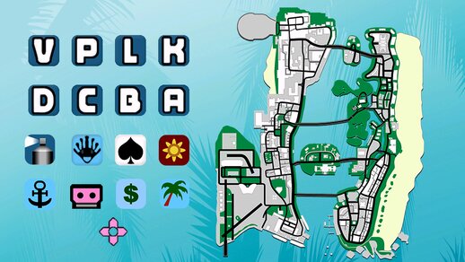 Classic Map Icons for GTA VC Next-gen