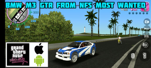 BMW M3 GTR From NFS Most Wanted for Mobile