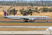 Qatar Airways Boeing 777-3DZER A7-BEE 25 Years of Excellence Sticker