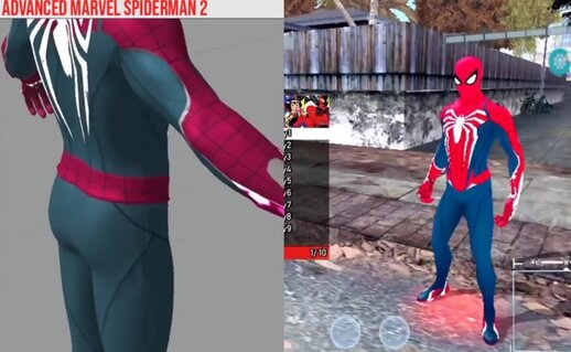 Spiderman Skin Advanced 2023 Suit for Mobile