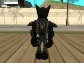 Ratchet (with Player 2's Marauder Armor) from Ratchet: Deadlocked (PS3)