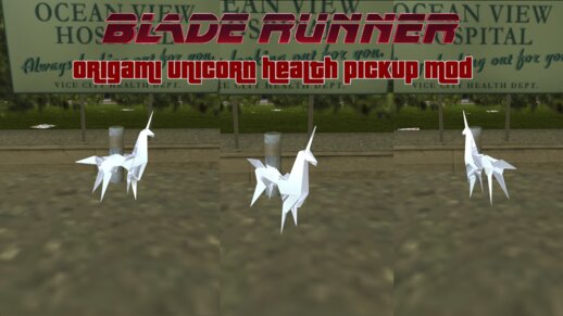 Blade Runner Origami Unicorn Health Pickup Mod