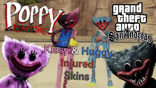 Poppy Playtime Kissy & Huggy Injured Skins