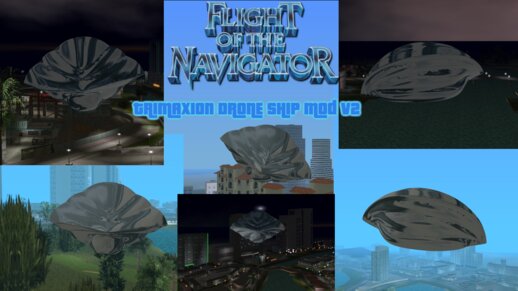 Flight of the Navigator Trimaxion Drone Ship Mod V2