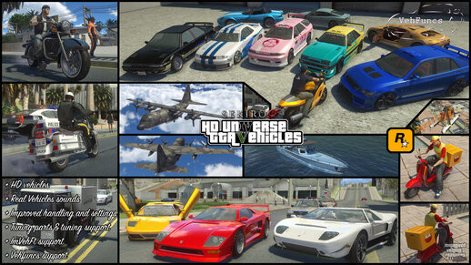 HD Universe GTA Vehicles (VehFuncs)